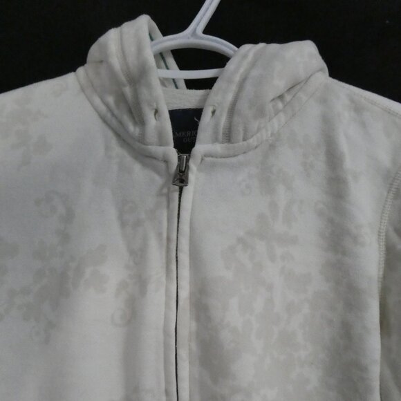 AMERICAN EAGLE - Eagle Fleece | medium | Floral Zip-Up Hooded Sweatshirt Jacket - Picture 5 of 16